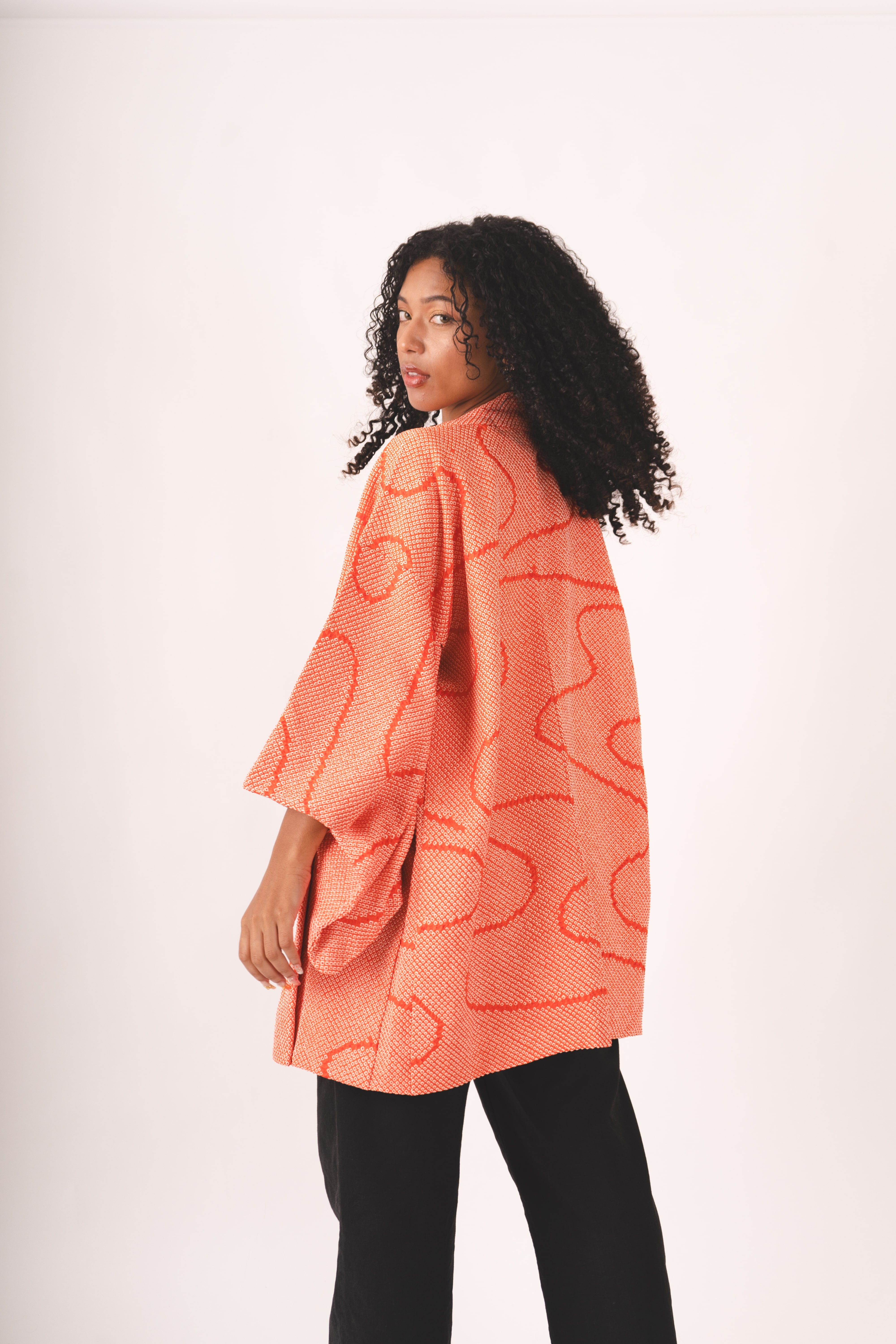 Radiant Coral Shibori